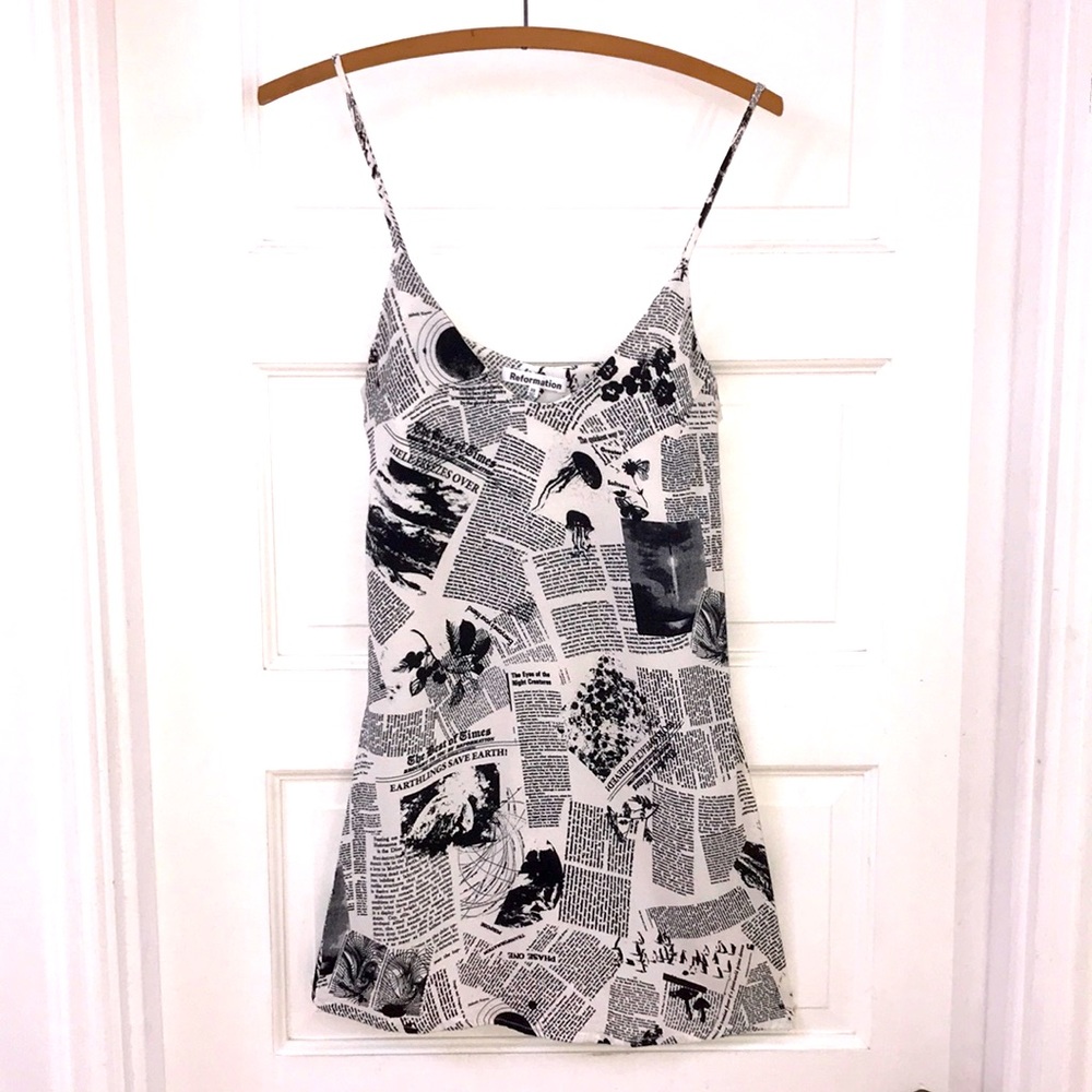 Reformation Sz XS strappy Sun dress mini dress spaghetti strap The Best of Times